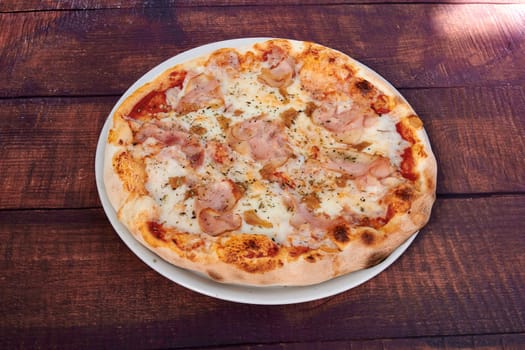 a italian pizza mediterranean food healthy composed design