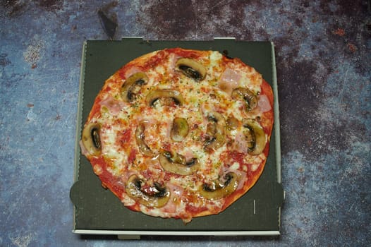 a italian pizza mediterranean food healthy composed design