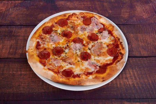 a italian pizza mediterranean food healthy composed design