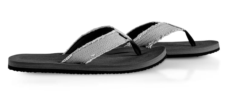 The new man summer sandals  isolated on white background