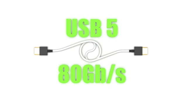 3d rendering of USB cable ICON isolated with clear background