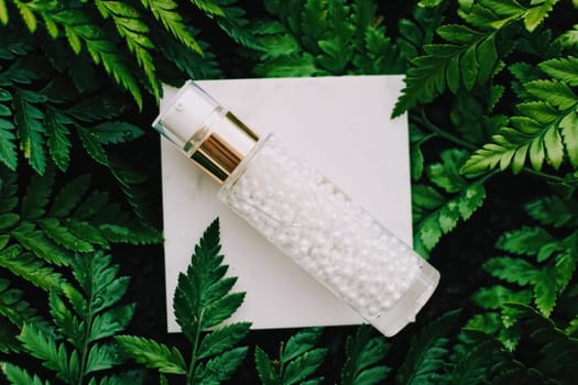 Skin cream and beauty flower