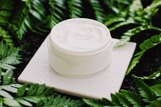Skin cream and beauty flower