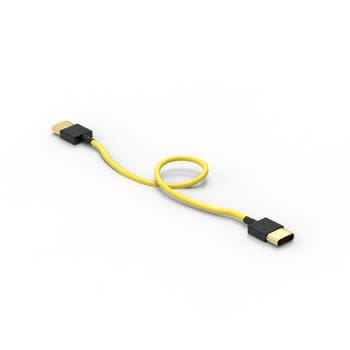 3d rendering of USB cable ICON isolated with clear background
