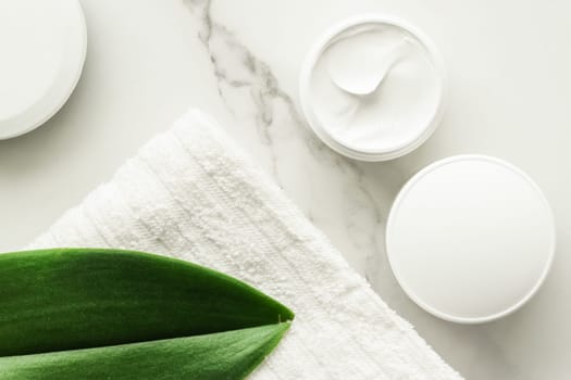 Skin cream and beauty flower