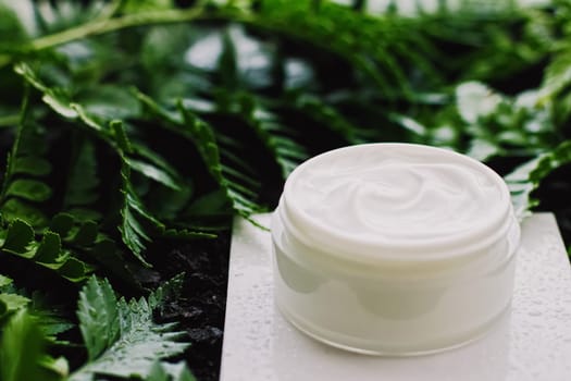 Skin cream and beauty flower
