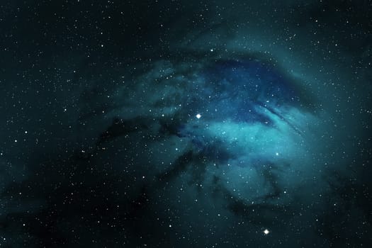 Space background with realistic nebula and shining stars. Colorful cosmos with stardust and milky way. Magic color galaxy. Infinite universe and starry night.