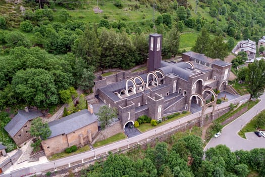 Sanctuary of Our Lady of Meritxell is a basilica located in the town of Meritxell, in the Andorran parish of Canillo, Panoramic view