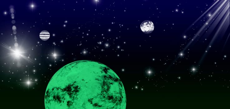 cosmos - a abstract space illustration - a background