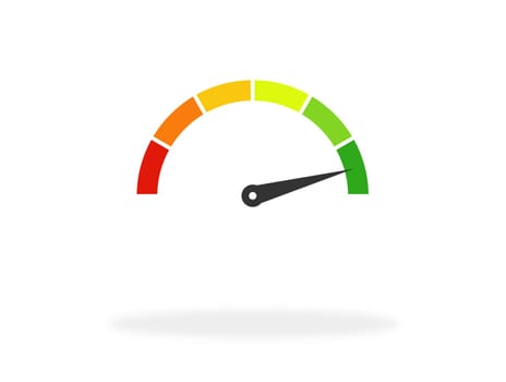 Tachometer - Icon showing best performance or high speed
