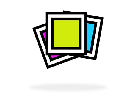Colorful picture gallery - Icon of photos