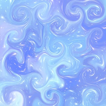 Nebula, cluster of stars in deep space. Science fiction art.