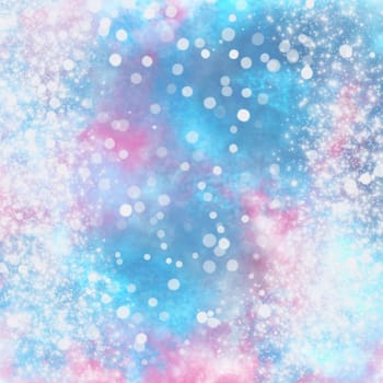 Nebula, cluster of stars in deep space. Science fiction art.