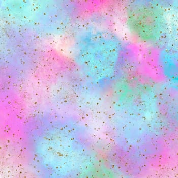 Nebula, cluster of stars in deep space. Science fiction art.