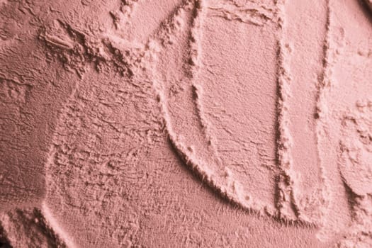 Cosmetic background, clay texture. Mask pink dry clay for face and body.
