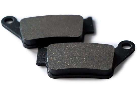 Two front brake pads for the disc brakes