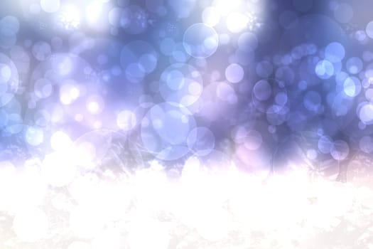 Abstract blurred fresh vivid spring summer light delicate pastel blue pink white bokeh background texture with bright circular soft color lights. Beautiful backdrop illustration.