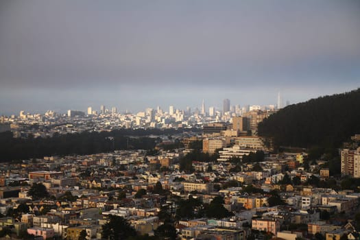 The beauty of San Francisco captured from the Grandview Park in Outer Sunset