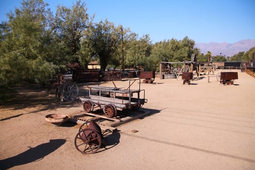 What remains of the gold rush in the Death Valley desert in California
