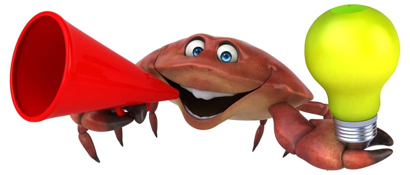 Fun crab - 3D Illustration