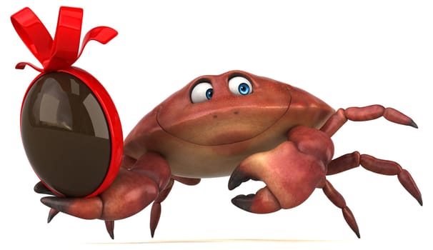 Fun crab - 3D Illustration