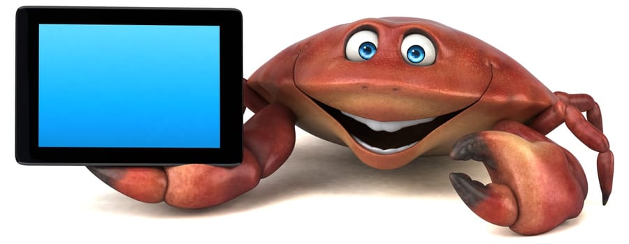 Fun crab - 3D Illustration