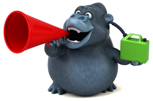Fun gorilla - 3D Illustration