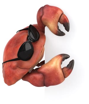 Fun crab - 3D Illustration
