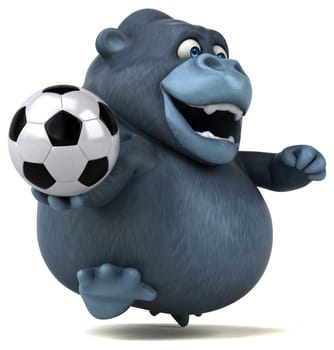 Fun gorilla - 3D Illustration