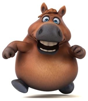 Fun horse - 3D Illustration