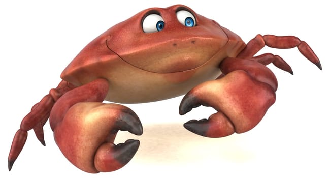 Fun crab - 3D Illustration