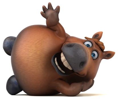 Fun horse - 3D Illustration