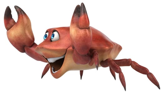 Fun crab - 3D Illustration