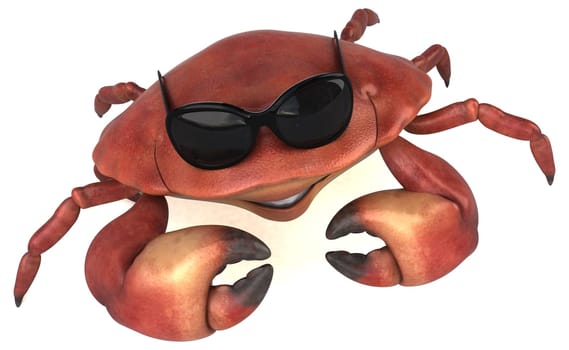 Fun crab - 3D Illustration
