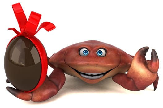 Fun crab - 3D Illustration