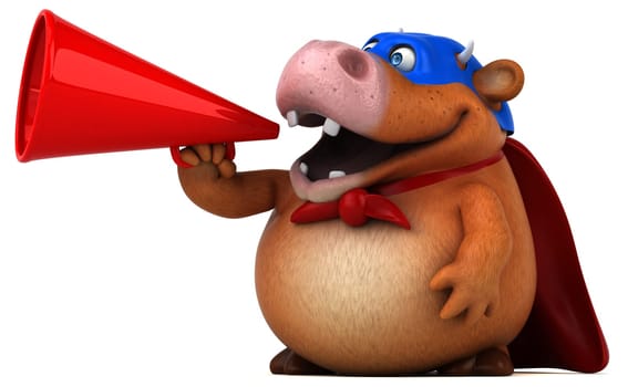 Super cow - 3D Illustration