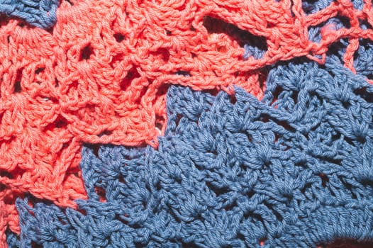 Detail of fabric craft work. textile background. cloth backdrop