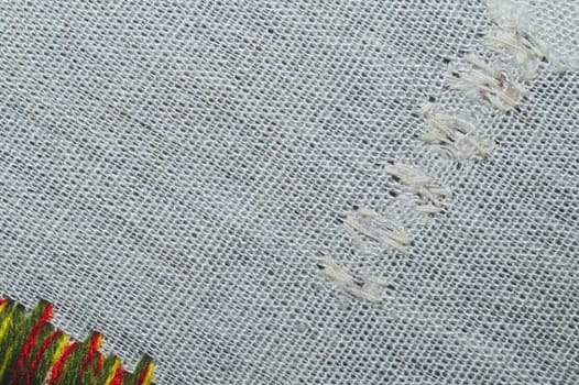 Gray fabric close up. textile background. cloth backdrop