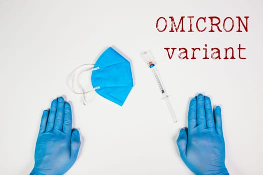 Omicron variant of coronavirus. SARS-CoV-2 variant of concern