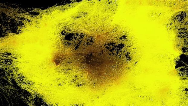 Abstract surface with textured 3d render lines and streaks. Thin crystalline veins illuminated by bright light. Natural design of molten minerals with cold condensation.