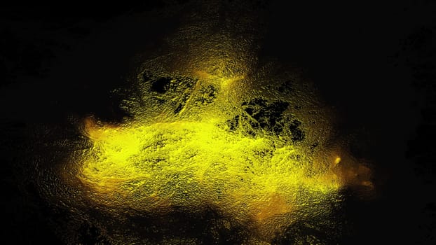 Abstract surface with textured 3d render lines and streaks. Thin crystalline veins illuminated by bright light. Natural design of molten minerals with cold condensation.