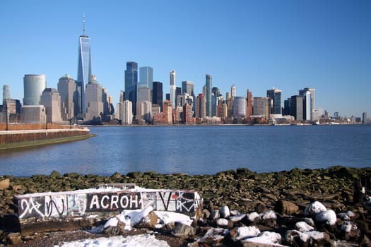 Downtown Manhattan captured from Liberty State Park in Jersey City