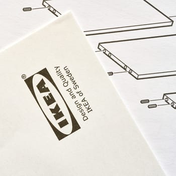 Building instructions for furniture of the Swedish furniture company Ikea