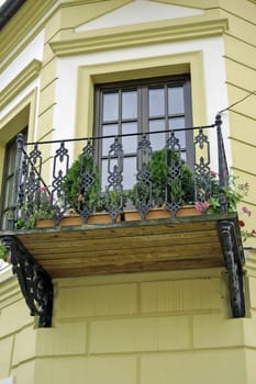 Balcony with flowers