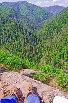 Lookout in Slovak Paradise National Park