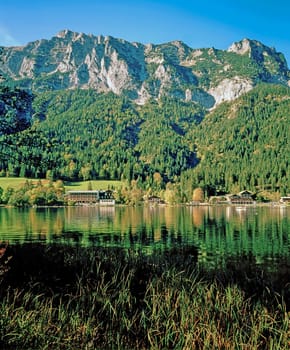 Lake Hintersee  in  Bavaria, Germany