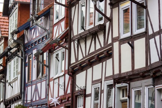 picturesque houses in Bad Sooden-Allendorf in the Werra Valley in Germany, Hessen