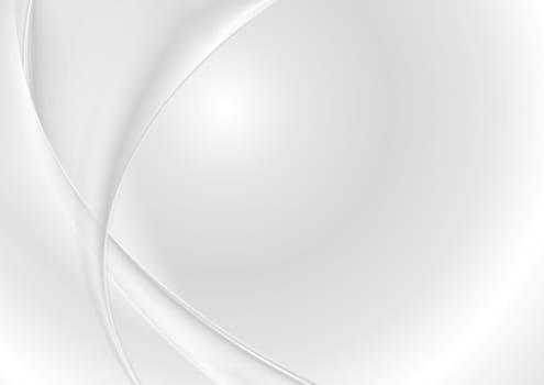 Abstract grey pearl waves. Vector background