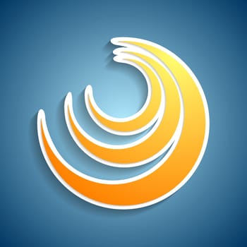 Abstract bright design element. Vector background