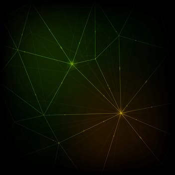 Modern neon lines vector bright background
